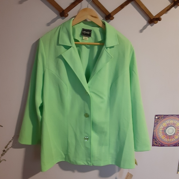 NWT Vintage Mynette Mint Green Jacket Sz 22-C - Picture 2 of 7